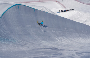 skier on the slope