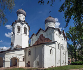 Fototapeta na wymiar Former Transfiguration monastery, now museum. City of Staraya Russa, Russia. XII century