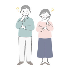 考えるシニア夫婦