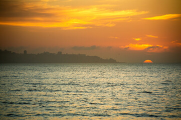 Sunset at Viña del Mar, Chile, South America