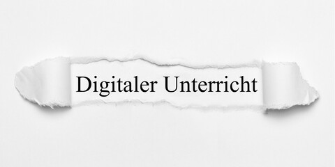 Obraz premium Digitaler Unterricht