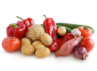 multicolor various vegetables as wholesome vegetarian food