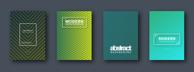 Set of brochure, annual report, flyer design templates. Vector illustrations for business presentation, business paper, corporate document cover and layout template designs	
