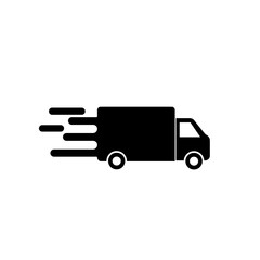 delivery truck icon isolated on white background.