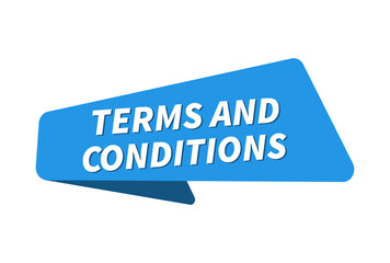 Terms and conditions image. Terms and conditions banner vector illustration