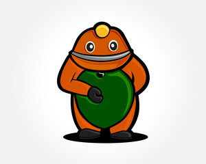 wise cartoon mascot vector logo design inspiration illustration