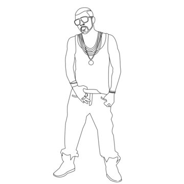 Malbuch A4 - Gangster/HipHop