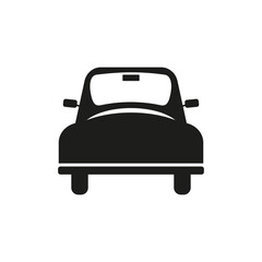 Truck, car silhouette  black and white