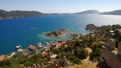 Fototapeta na wymiar Coast view in Turkey close to Antalya