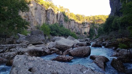 Canyon in Turkey in the area of Antalya