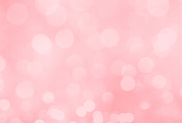 Abstract blurred pink bokeh lights background.
