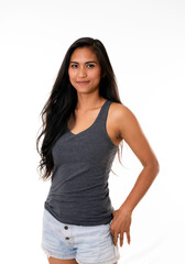 Fototapeta premium a indian woman portrait shot in studio