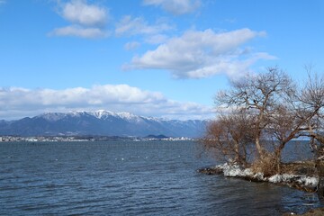琵琶湖のしぶき氷