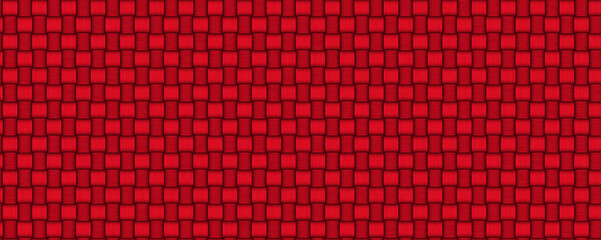 Red wicker fabric wavy pattern. Wicker texture	