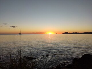 coucher de soleil, Pointe Borgnèse, Martinique
