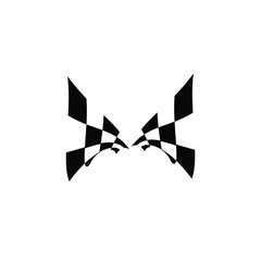 Checkered Race Flag Vector Illutration.