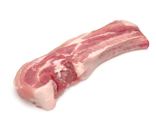 Raw Pork Rib Isolated On a White Background