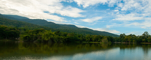 lake in the mountains ,Ahang Keaw, Chiang Mai University, Thailand 