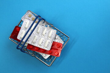 There are a bunch of treatment pills in the shopping cart