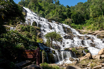 Waterfall and forest at Chiang Mai, Thailand Nov 2020.