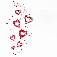 Shiny Red Hearts, Valentine's Day