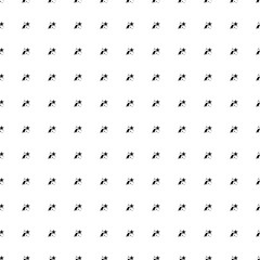 Square seamless background pattern from black fireworks symbols. The pattern is evenly filled. Vector illustration on white background
