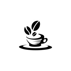 Coffee cup Logo Template vector icon design. Espresso. Black coffee icon. Vector