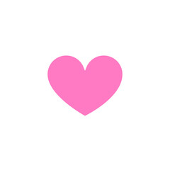 Obraz na płótnie Canvas Heart shape. Like icon isolated on white