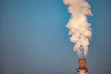 Pipe: steam and smoke rise