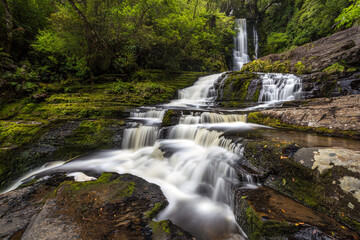 Waterfall in the Catlins, New Zealand