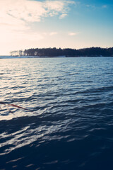 Obraz premium Deep water surface on the lake