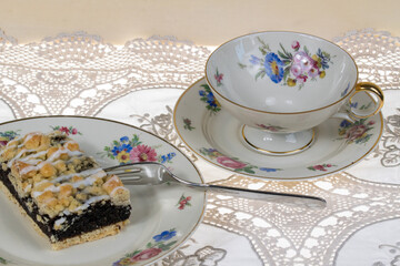 Schlesischer Mohnkuchen mit Hefeteig. Ein altes Rezept von meiner Oma.