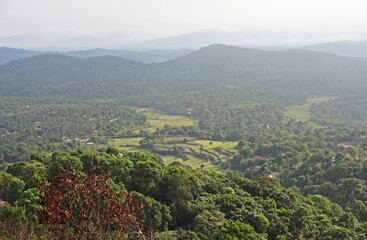 beautiful mountain range of karnataka,south,india