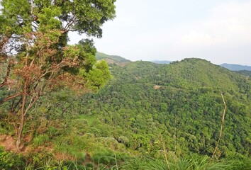 beautiful mountain range of karnataka,south,india