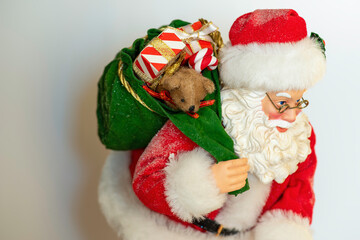 santa claus and christmas tree