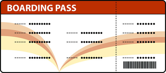 A generic airline boarding pass.