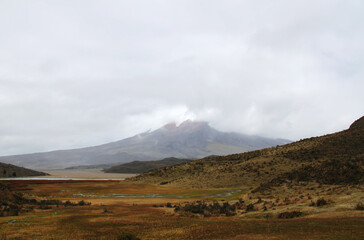 Fototapeta na wymiar Andes landscape near Cotopaxi volcano in Ecuador
