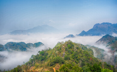 Landscape photo taken in Tua Chua district, Dien Bien province