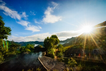 Landscape photo taken in Tua Chua district, Dien Bien province