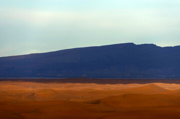 Fototapeta na wymiar Sand dunes of Erg Chigaga in Sahara Desert, Africa
