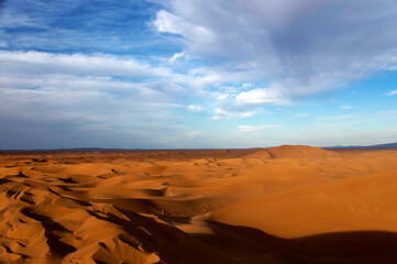 Sand dunes of Erg Chigaga in Sahara Desert, Africa