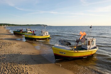 FIscherboote an der polnischen Ostsee