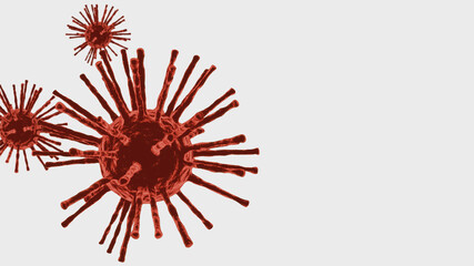 COVID-19 Corona virus Background  isolated on  white background
