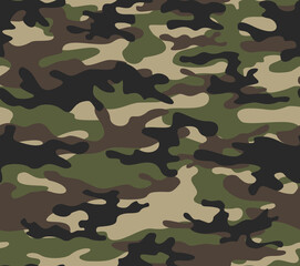 Fototapeta premium classic vector pattern camouflage military texture for textile