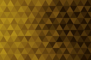 Triangle shape and diamond shape golden color gradient, elegant style. Abstract background pattern. Vector illustration.