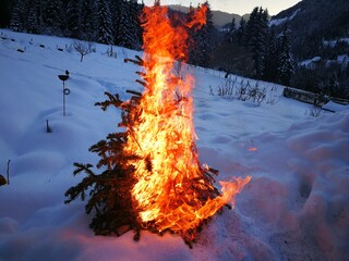 brennender Christbaum,Weihnachtsbaum