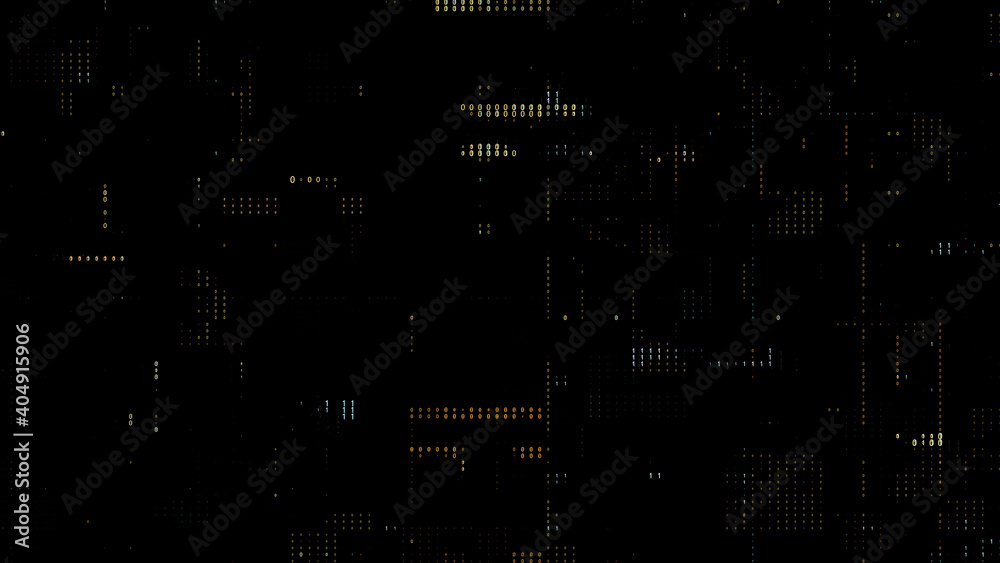 Poster binary code background. zero and one digits. technology concept.