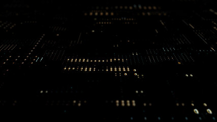 3d render of Binary code background. Zero and one digits. Technology concept.