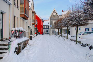 Fototapeta premium Winter in der Kettwiger Altstadt