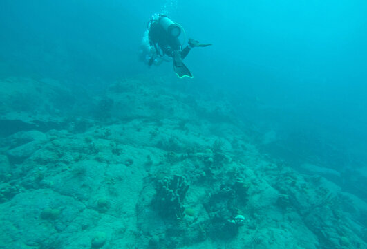SCUBA Diver in the BVI